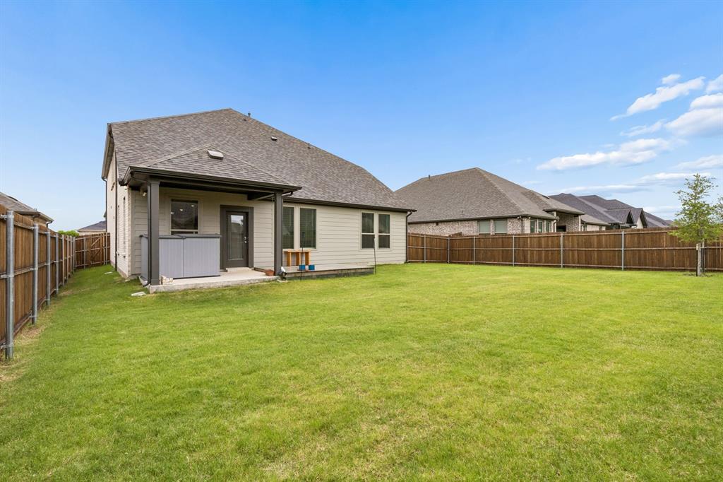 Large backyard