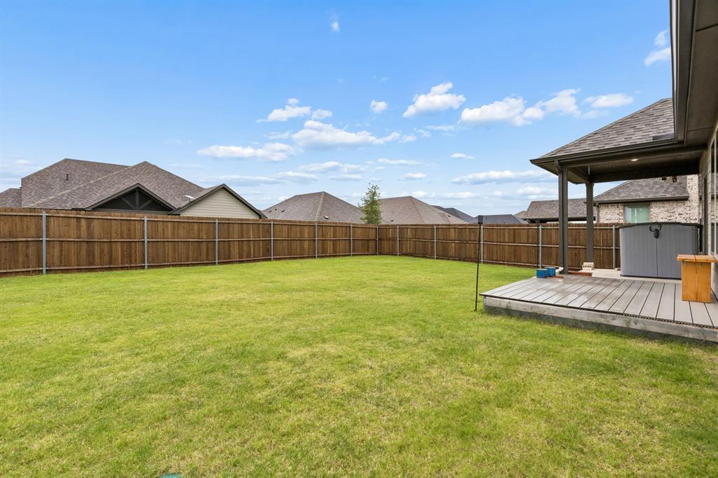 Large backyard