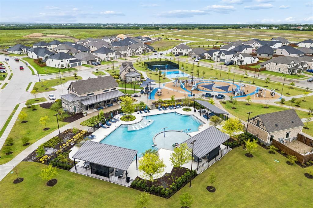 Community pool, playground, basketball court, and pickleball courts