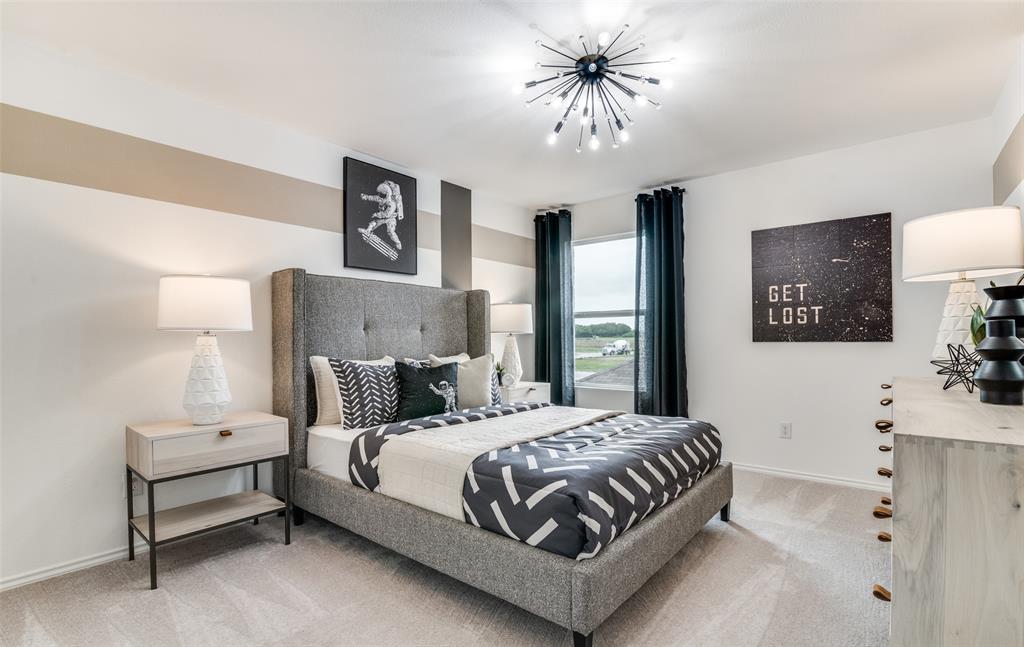 *Model Representation - Spacious secondary bedroom with large windows