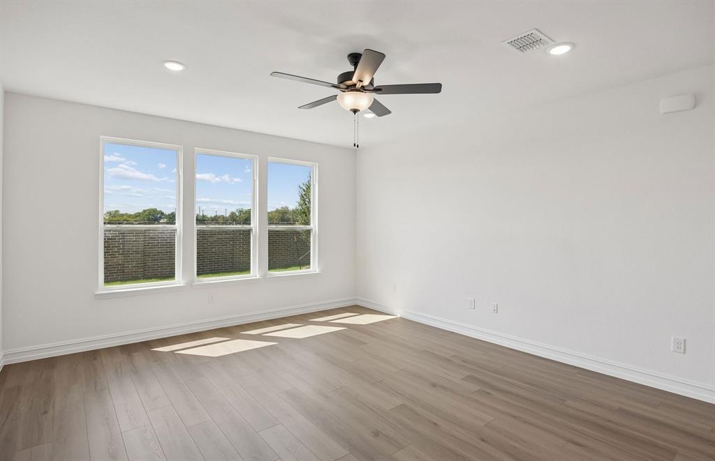 Large windows and natural light in living room