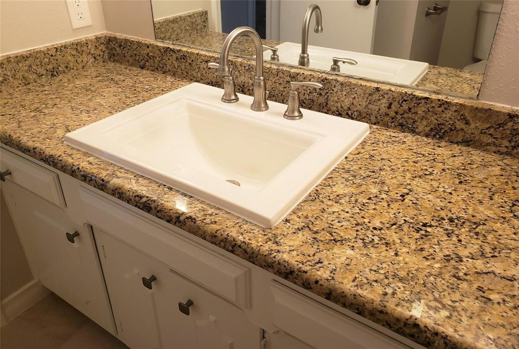 Granite countertops.