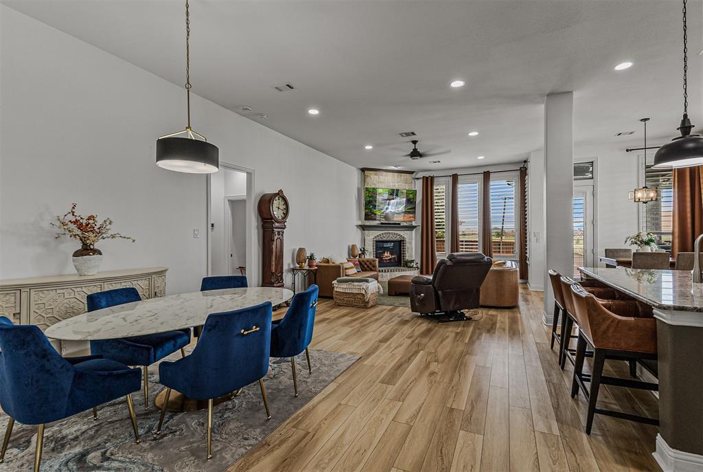 Open concept living/kitchen/dining