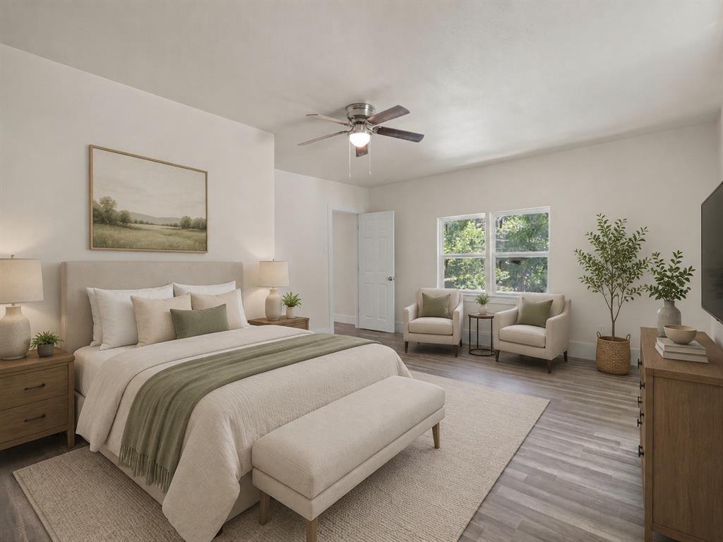 Virtually Staged upstairs large bedroom Virtually Staged upstairs large bedroom