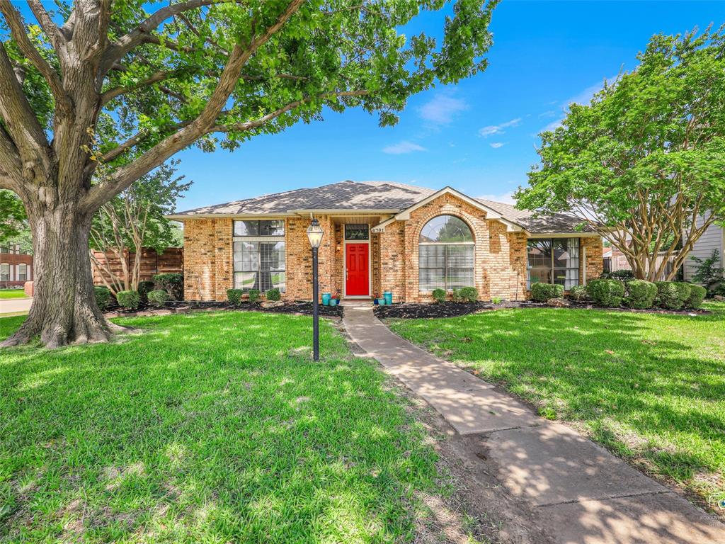 This single story brick home has 4 bedrooms, 2 full baths and a swimming pool!