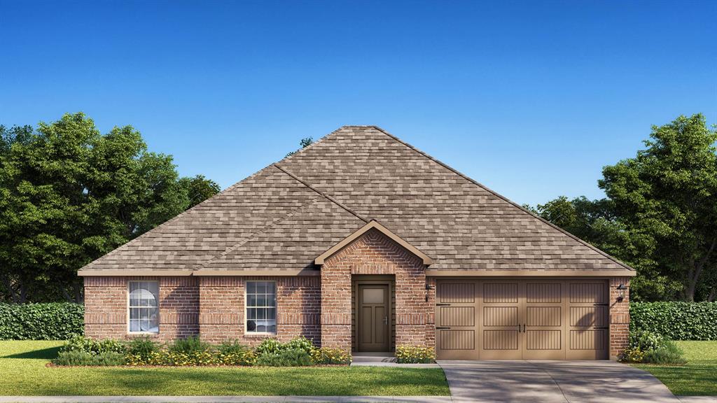 Front Elevation - D.R. Horton's Cantonfloorplan Elevation G - All Home and community information, including pricing, included features, terms, availability and amenities, are subject to change at any time without notice or obligation. All Drawings, pictures, photographs, video, square footages, floor plans, elevations, features, colors and sizes are approximate for illustration purposes only and will vary from the homes as built.
