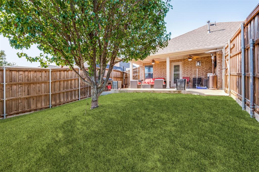 Color of lawn is enhanced due to dry weather conditions.