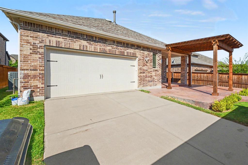 Green space for Pets along each side of home