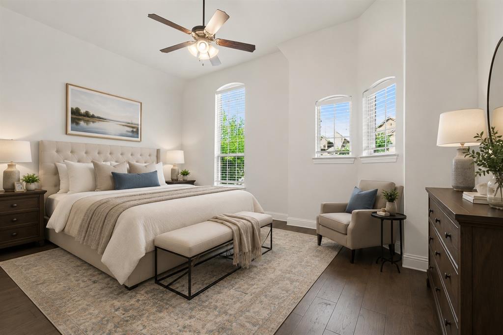 Staged Primary Bedroom