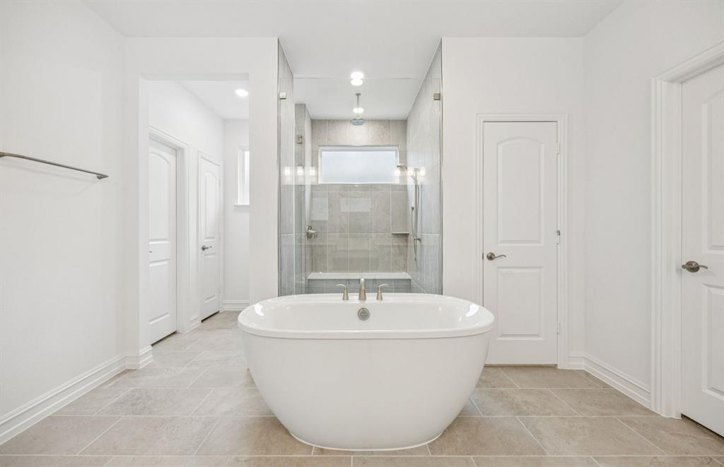 *Floorplan representation, not actual home - Owner's suite private bath with freestanding tub