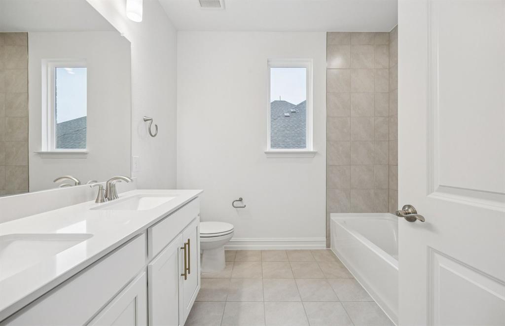 *Floorplan representation, not actual home - Spacious secondary bathroom