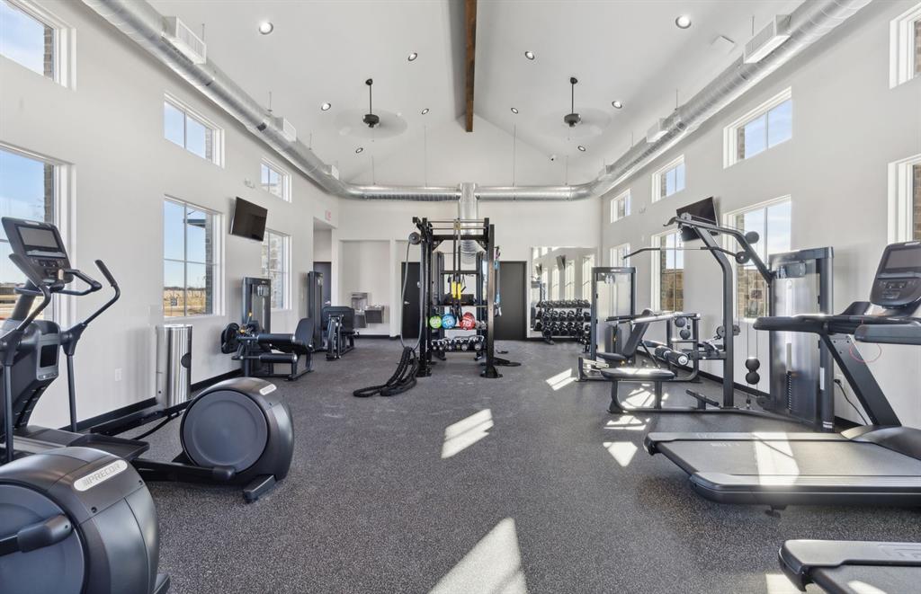 Gym inside the amenity center