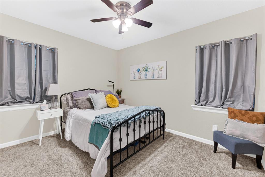 Enjoy 2 secondary bedrooms, with recent paint & carpet