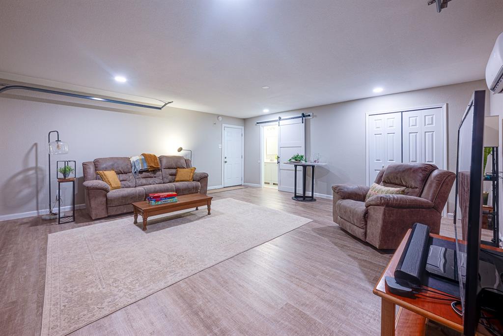 Currently furnished as TV room - Fully insulated and has dedicated HVAC