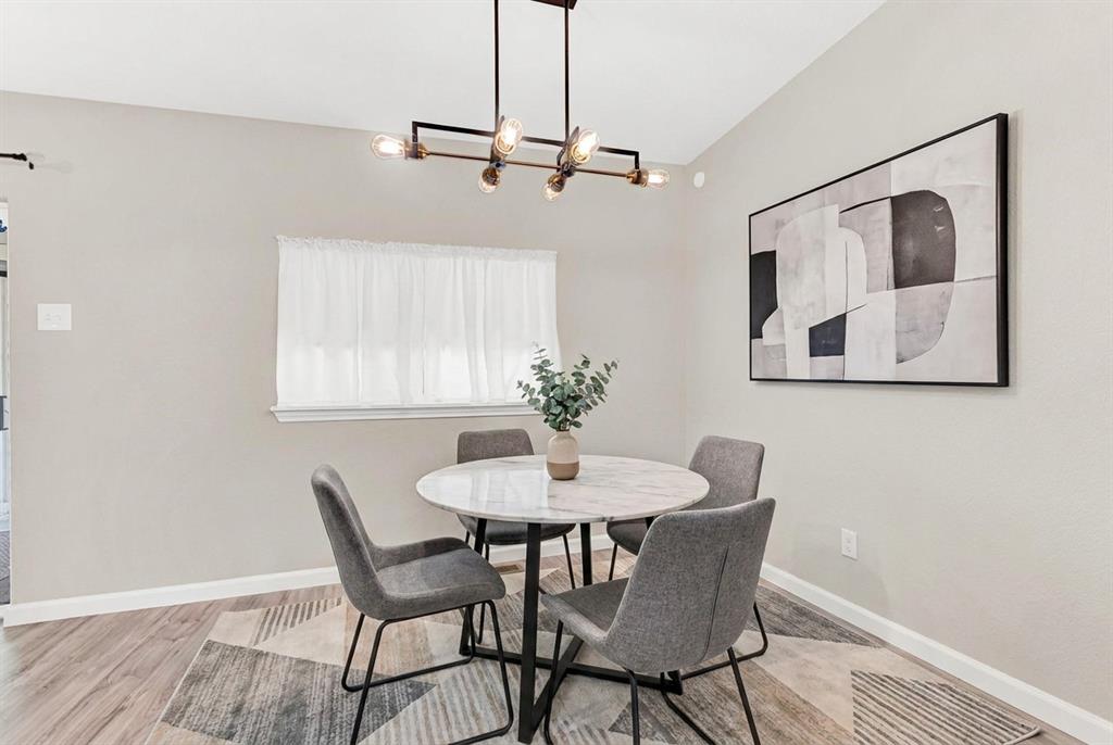 Breakfast area off kitchen - virtually staged