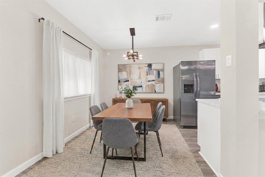 Breakfast area off kitchen - virtually staged