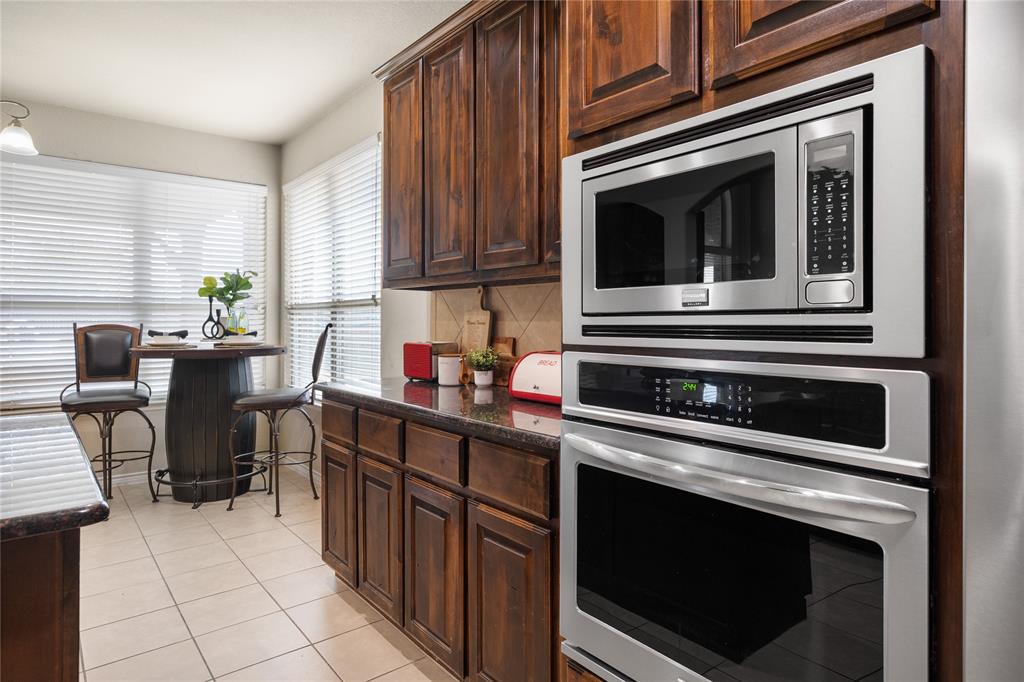 Stainless steel appliances.