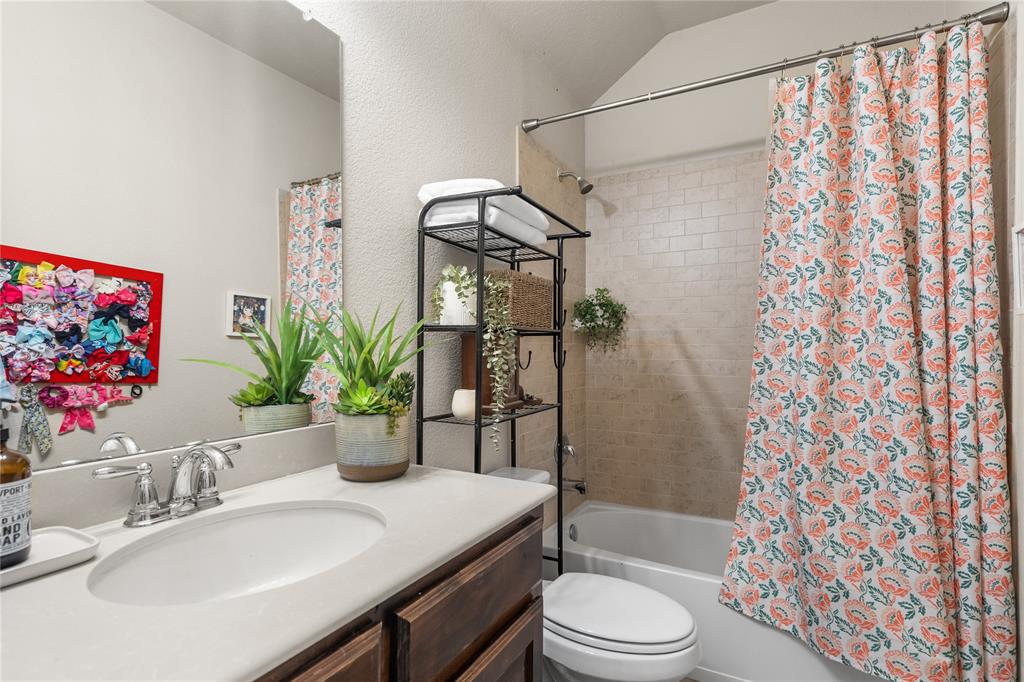 Two full bathrooms upstairs.