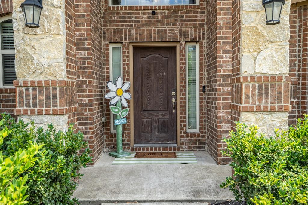 Brick and stone exterior.