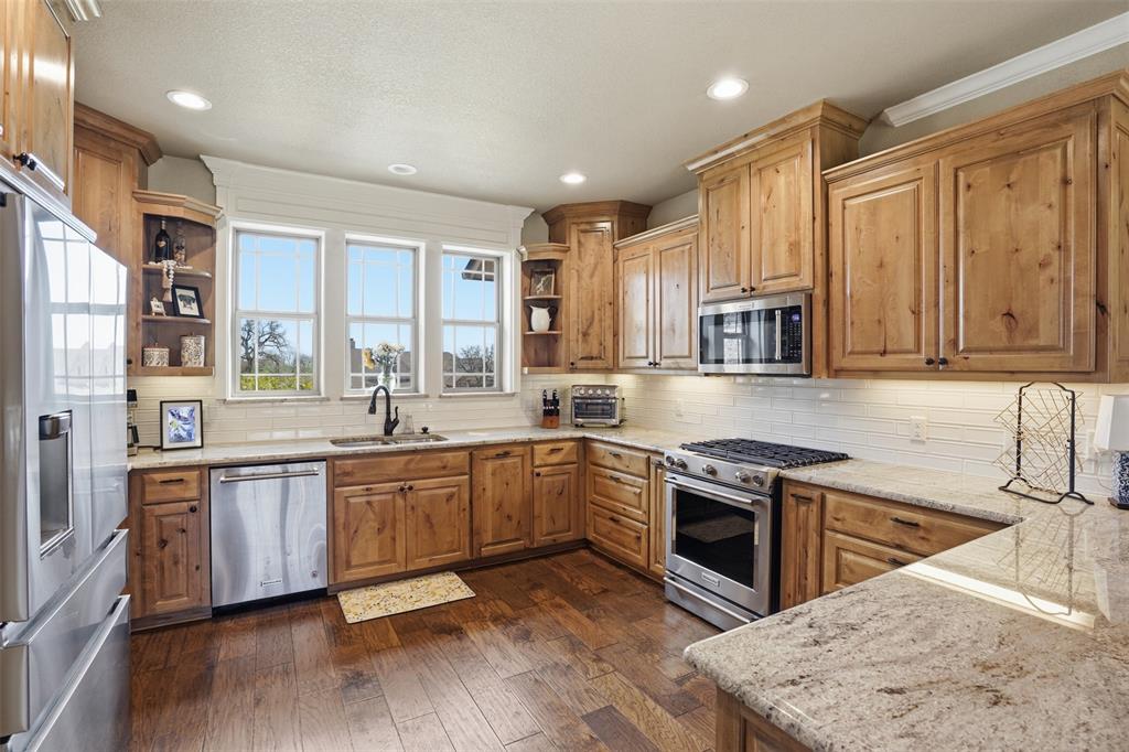 Beautiful cabinetry and countertops.