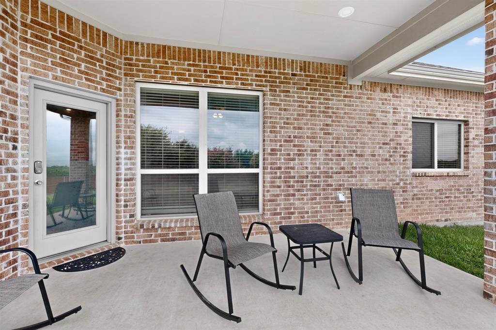 Covered back patio