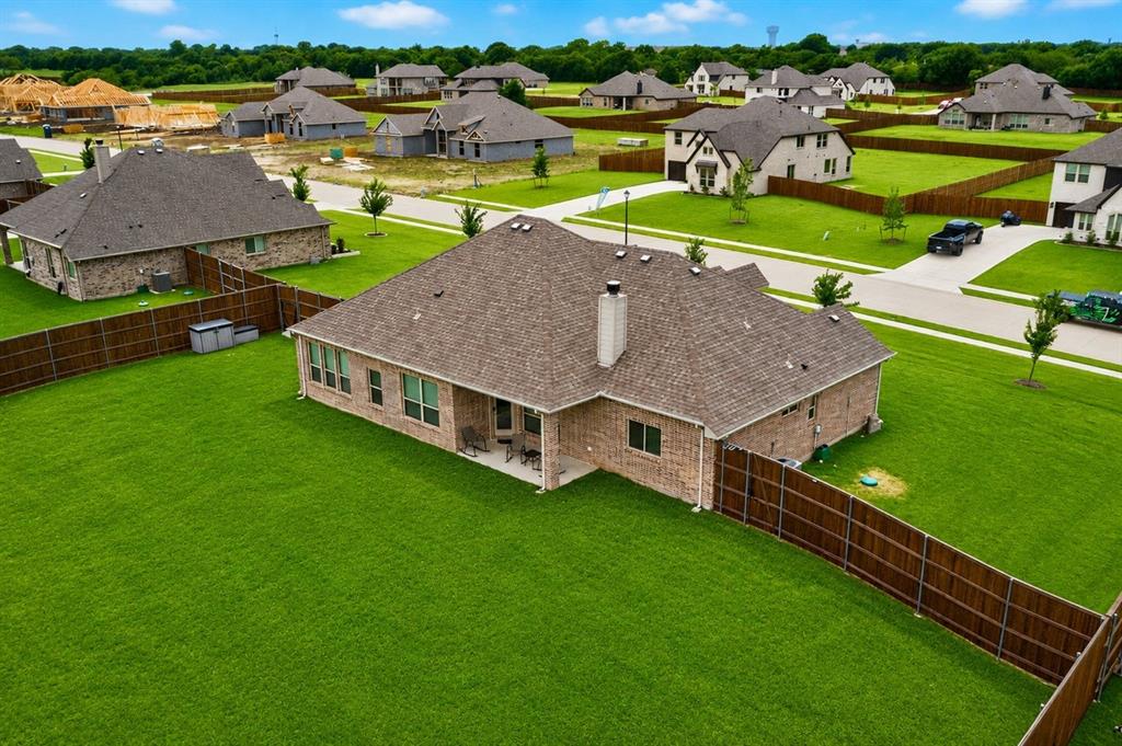 Fenced in private backyard