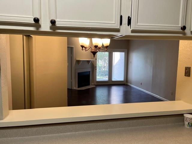 view of living from kitchen