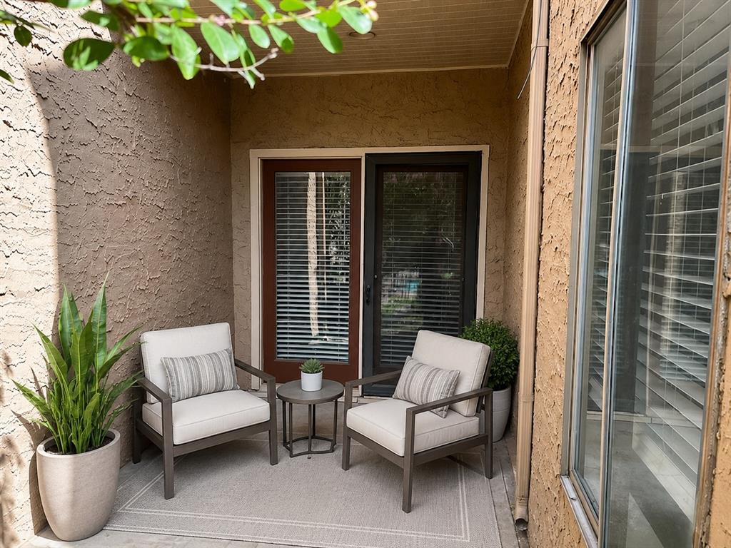 staged patio