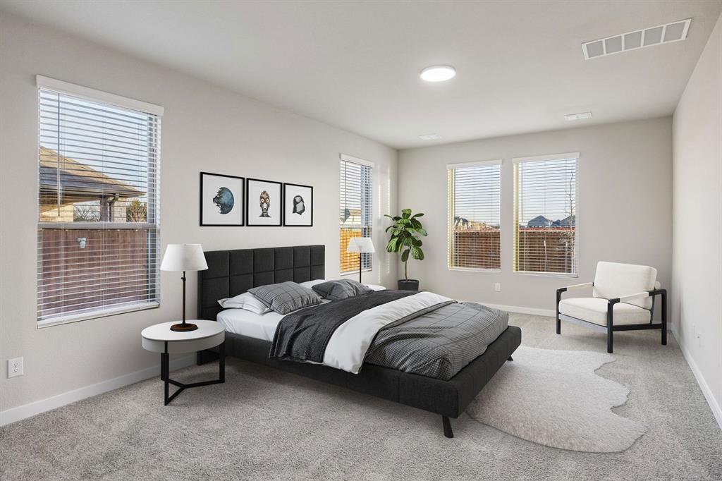 Primary Suite in the Wimbledon home plan by Trophy Signature Homes – REPRESENTATIVE PHOTO