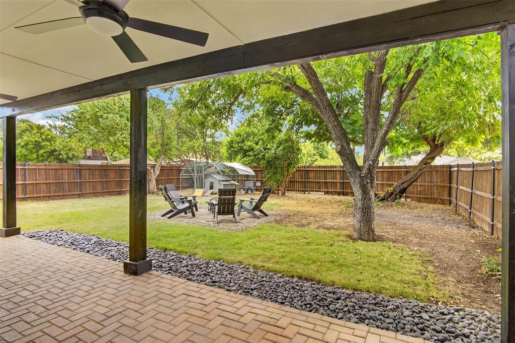 Oversized back yard.