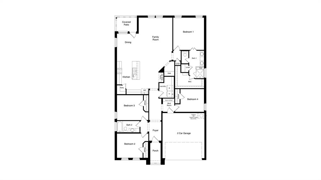 D.R. Horton's Blanco floorplan - All Home and community information, including pricing, included features, terms, availability and amenities, are subject to change at any time without notice or obligation. All Drawings, pictures, photographs, video, square footages, floor plans, elevations, features, colors and sizes are approximate for illustration purposes only and will vary from the homes as built.