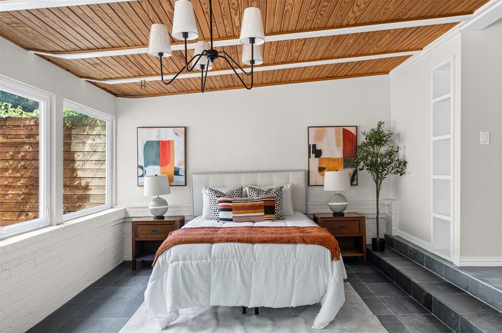 Beautiful bedroom with tons of natural light