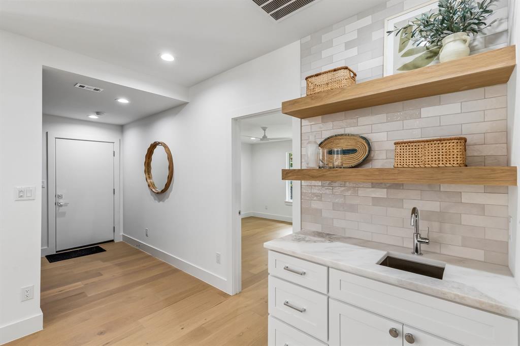 Wet bar easily accessible from all your entertainment areas