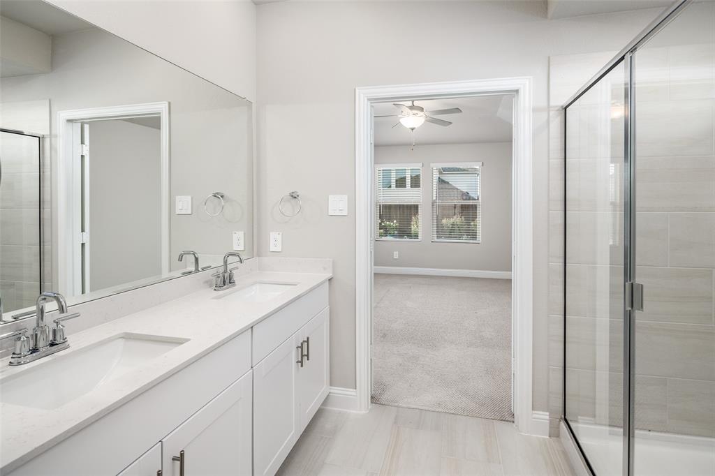 Primary Bathroom with dual sinks