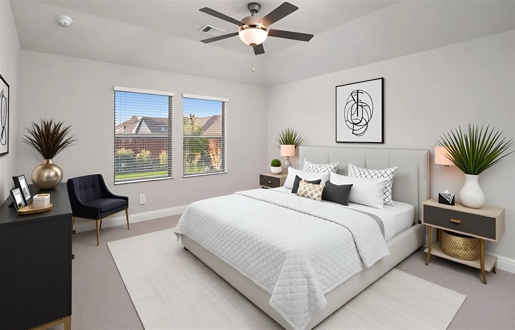 Primary Bedroom Virtually Staged