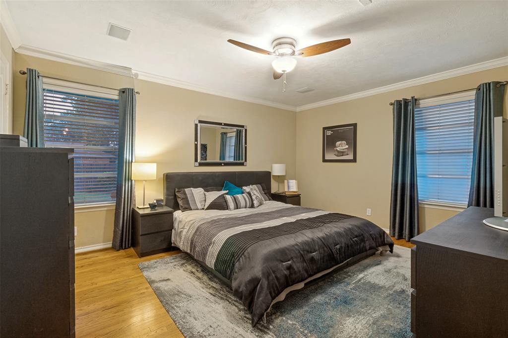 Spacious master with updated bathroom
