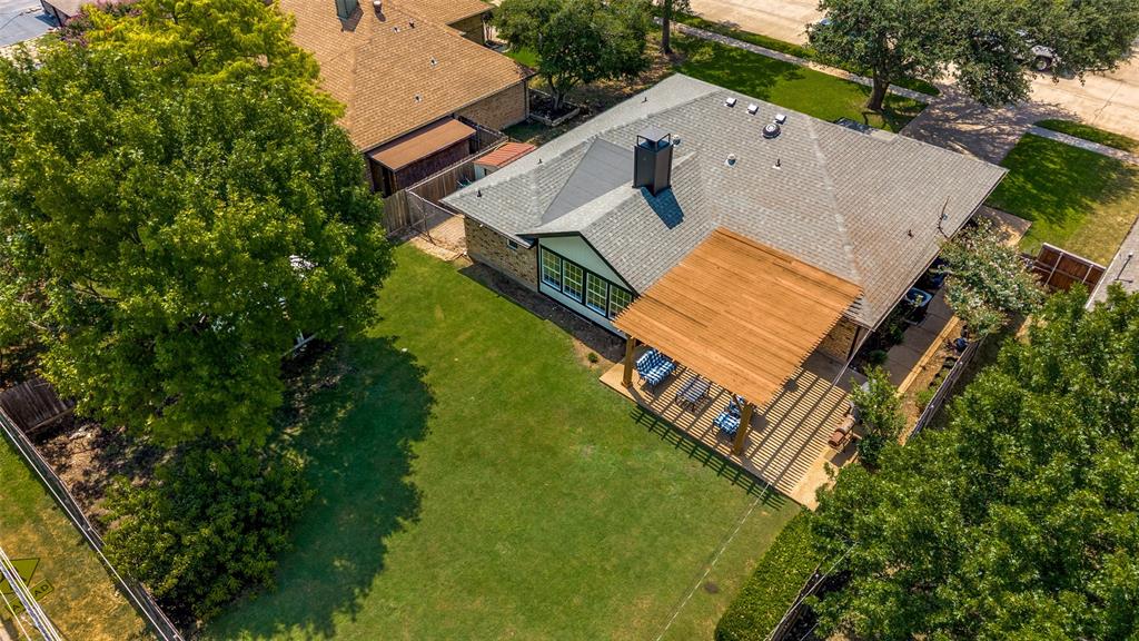 Aerial View of home sitting on  .23 of Acre