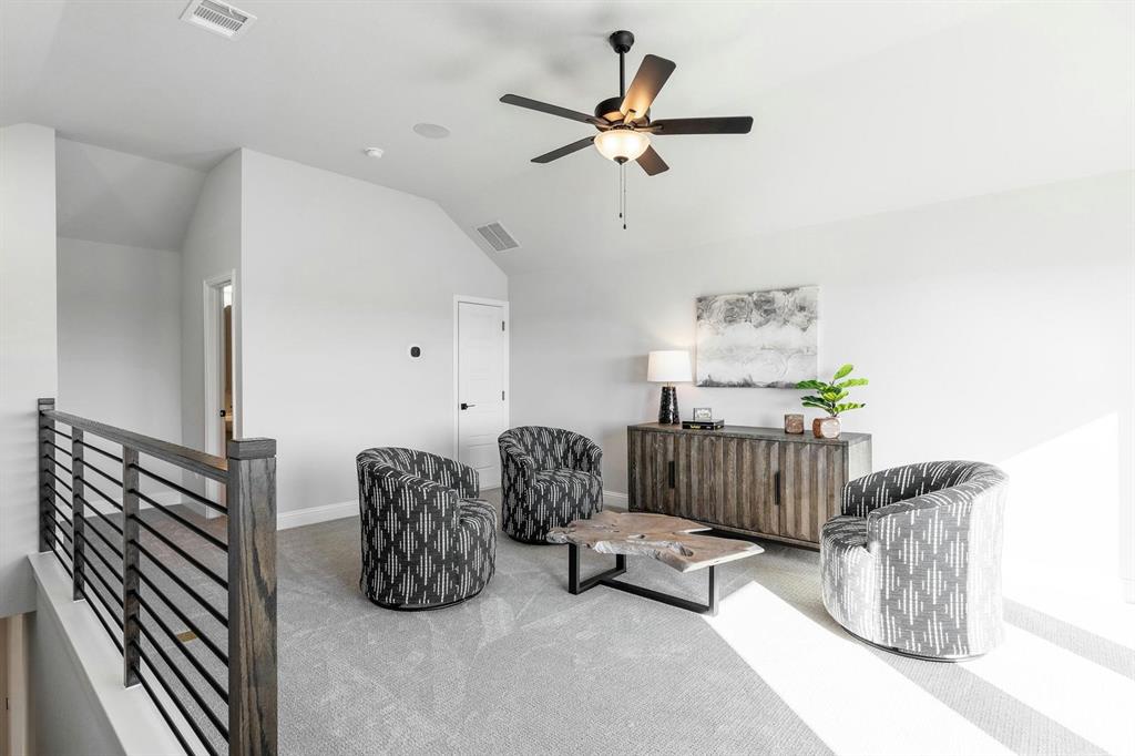 Gameroom of Kentsdale Farms home in DeSoto, TX by Kindred Homes