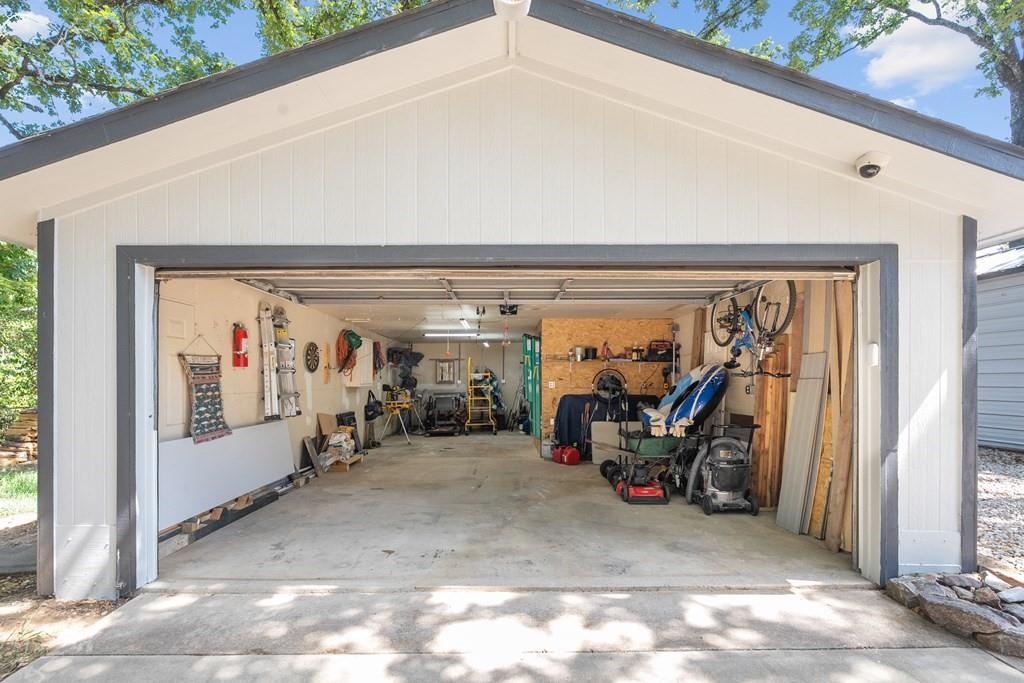 2-car garage & workshop