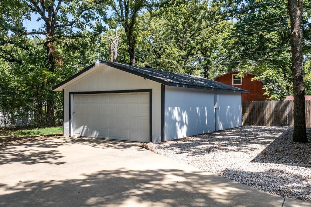 2-car garage & workshop