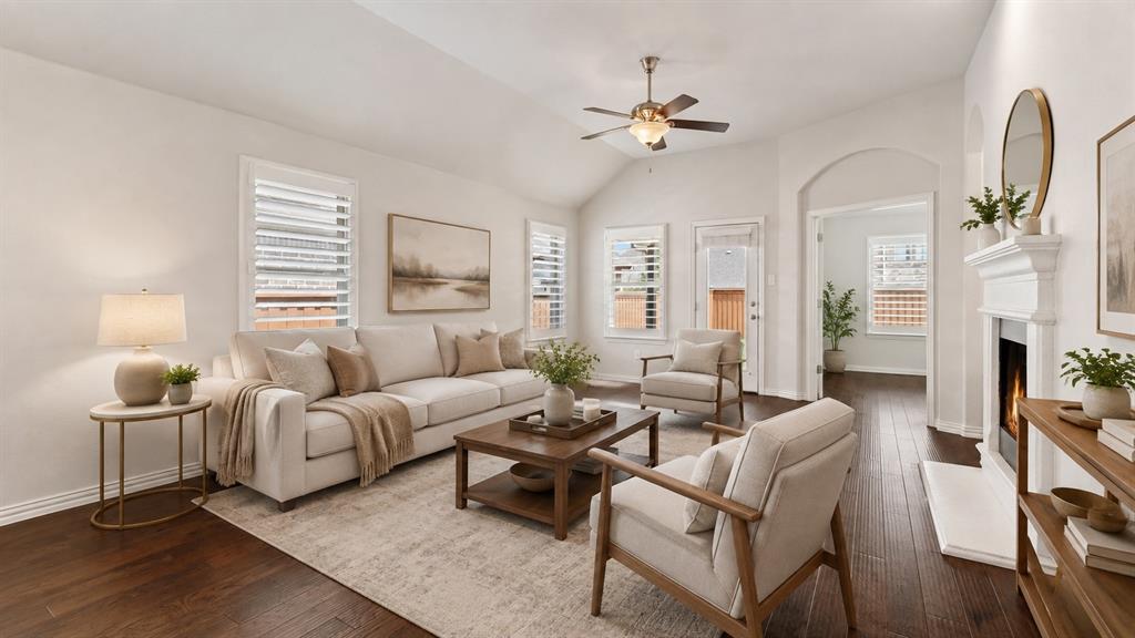 Virtually Staged Living Room
