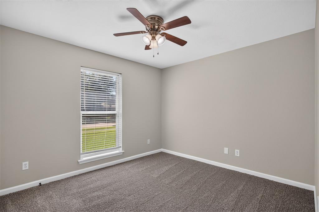 Bedroom with new carpet