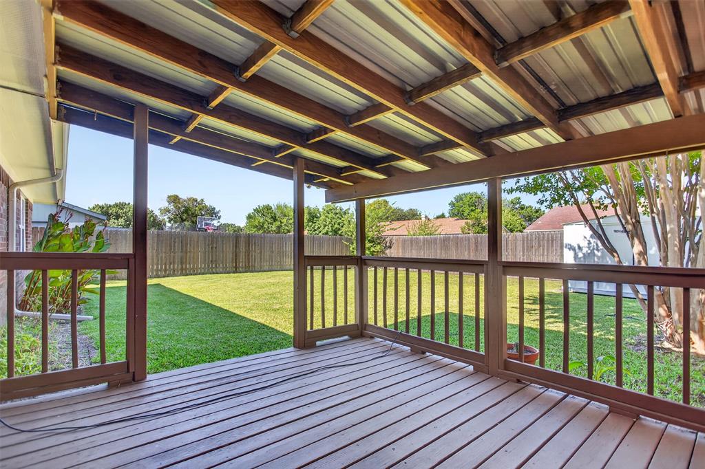 Covered deck is the perfect spot to relax or entertain.