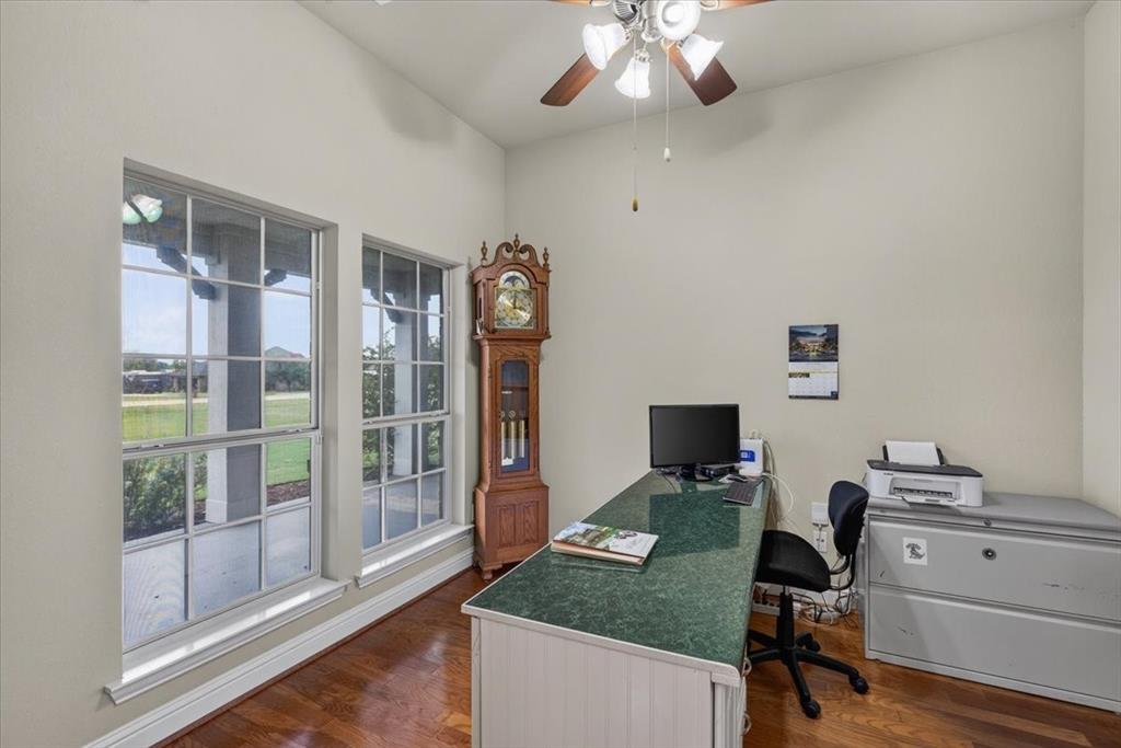 Home office as you enter the home with views onto the front porch