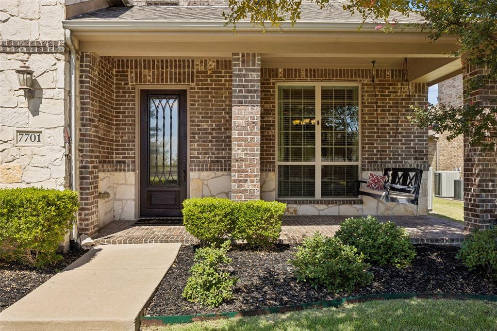 Relaxing front porch with swing Relaxing front porch with swing
