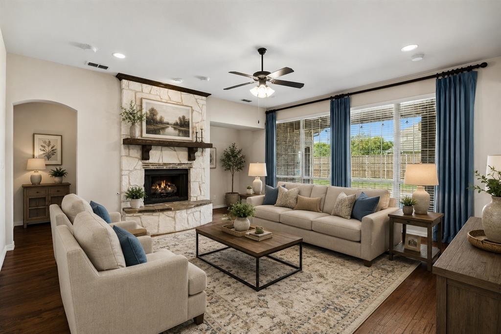 Virtually Staged Living room