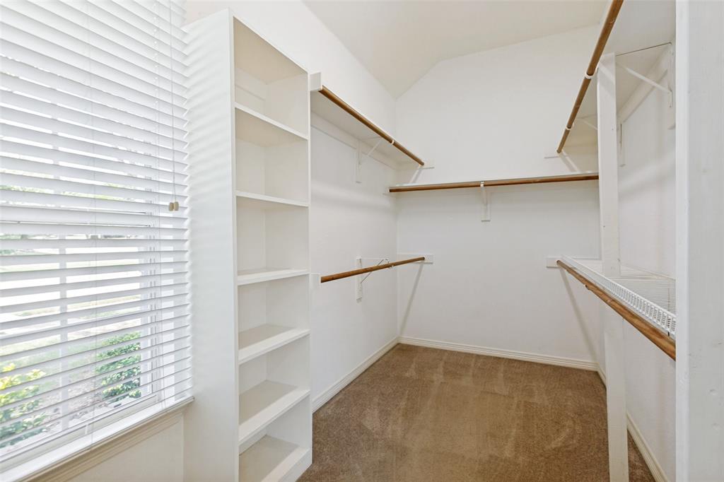 Large primary walk in closet