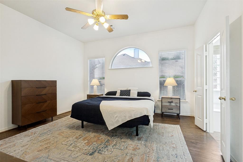 Large primary bedroom located on the first floor