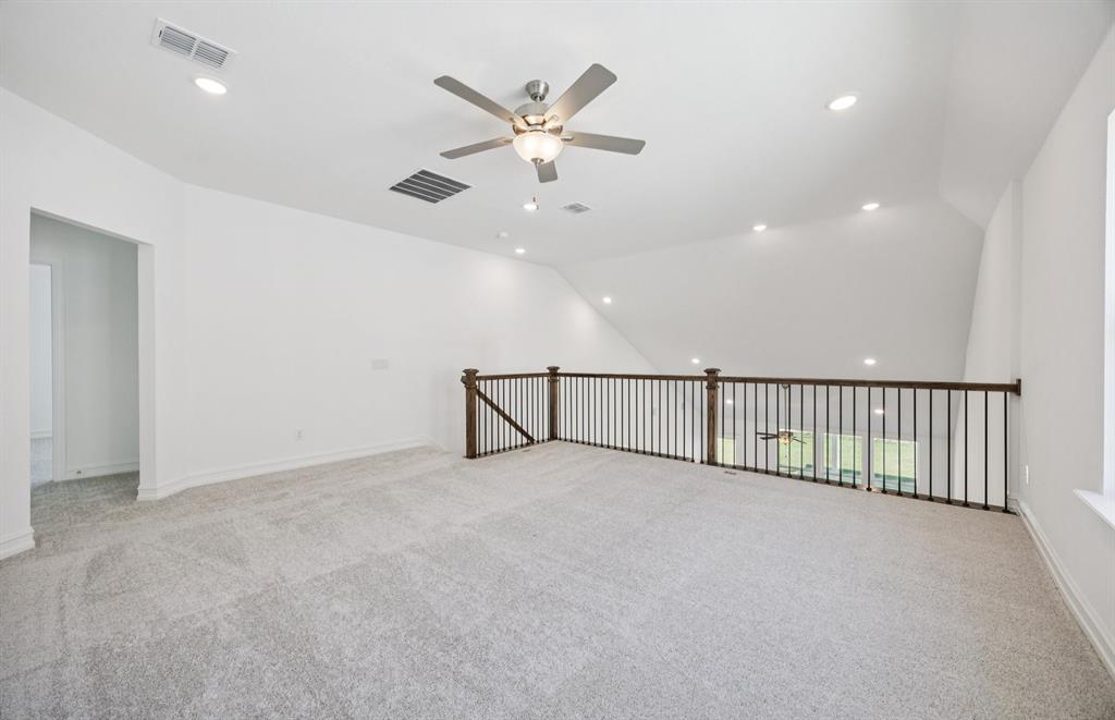 *Floorplan representation, not actual home - Spacious game room on second level