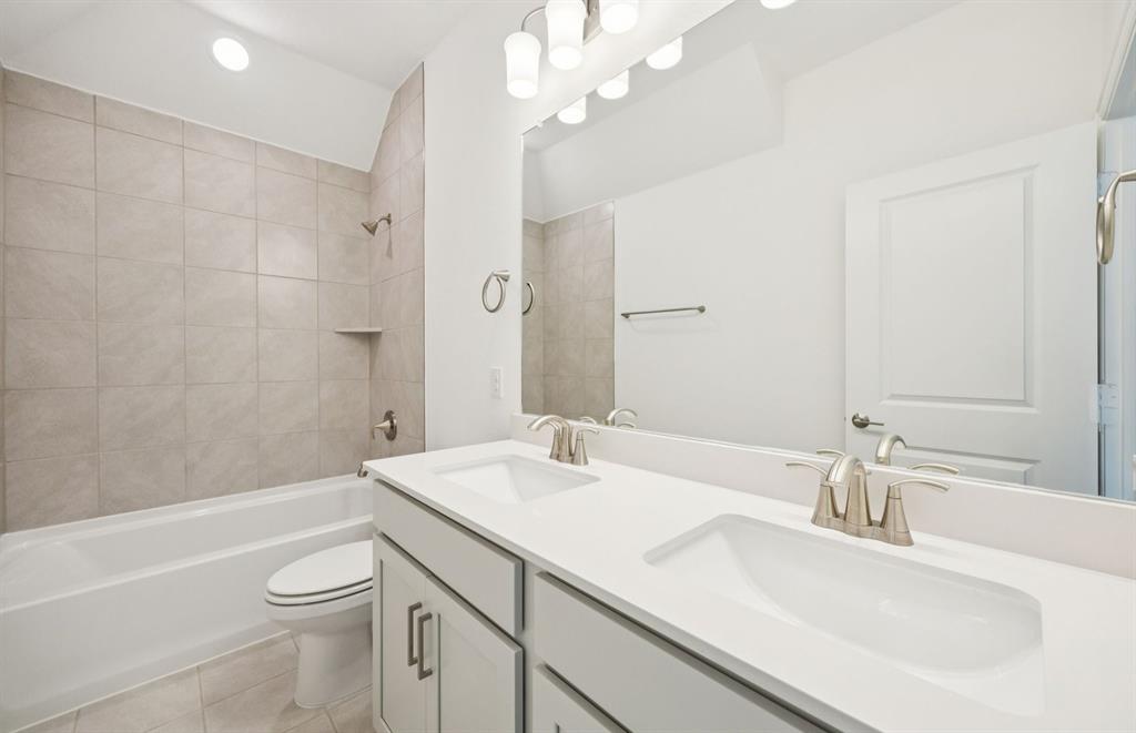 *Floorplan representation, not actual home - Spacious secondary bathroom